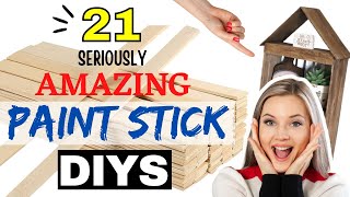 How to Use Paint Sticks to Make Beautiful Home Decor Wood Paint Stick DIYS  Dollar Tree DIYS [upl. by Rossi]