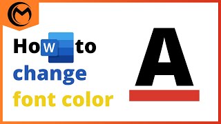 How To Change Font Color In Microsoft Word [upl. by Abixah]