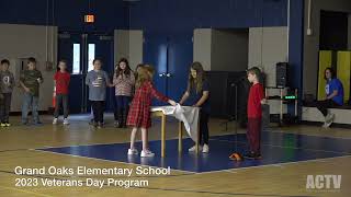 Grand Oaks Elementary School 2023 Veterans Day Program [upl. by Leuams]