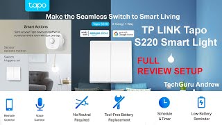 TP LINK Tapo S220 Smart Light Switch [upl. by Aramanta]