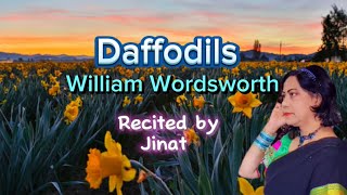 Daffodils by William Wordsworth  Recited by Jinat  English Poetry  viral funny trending [upl. by Muscolo694]