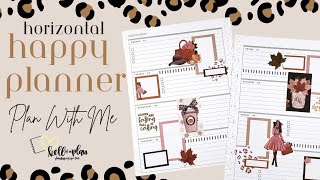 Horizontal Happy Planner Plan With Me  Creative Weekly Spread Ideas [upl. by Weitzman]