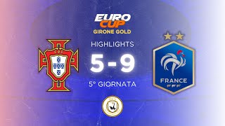 HIGHLIGHTS PORTOGALLO VS FRANCIA 5  9 [upl. by Bork]