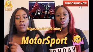 Migos Cardi B Nicki minaj  Motorsport  REACTION [upl. by Naffets606]