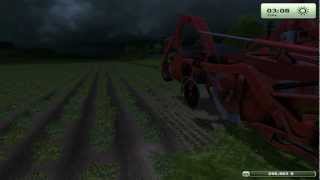 FARMING SIMULATOR 2013 part 2 of the potato reharvest video [upl. by Ahtabbat]