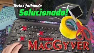 Tecla do notebook falhando ou não funciona tem que pressionar muito forte Solução [upl. by Cynde895]