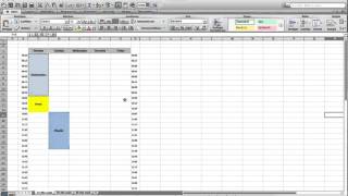 How to make a timetable in Microsoft Excel free timetable file [upl. by Kapor]