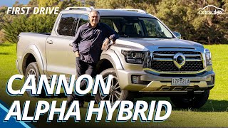 2024 GWM Cannon Alpha Review  Australia’s first hybrid ute tested [upl. by Ellenet]