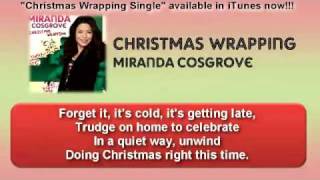 Christmas Wrapping  Miranda Cosgrove with Lyrics on Screen HQ [upl. by Siskind]