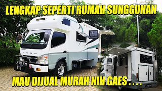 MOTORHOME FASILITAS LENGKAP SEPERTI RUMAH DAN MAU DIJUAL RUGI SAJA NIH GAES [upl. by Nurat]