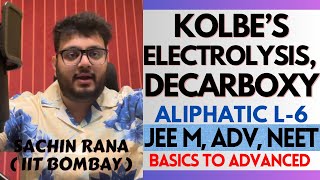 ⭐️Kolbe Electrolysis Decarboxylation  Aliphatic Hydrocarbons  JEE Main Advanced NEET 2024 [upl. by Neetsirhc428]