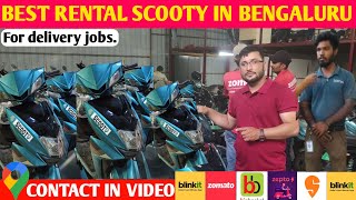 scoot ev rental full details  rental scooty in Bangalore  sun mobility rental scooty scootev [upl. by Pillyhp]