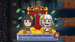 Idle Miner Tycoon  Stella’s Lucky Elevator [upl. by Adlev539]