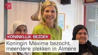 Koningin Máxima ging langs bij initiatieven om goed oud te worden in Almere  Omroep Flevoland [upl. by Truda]