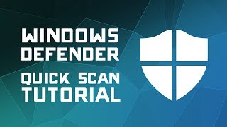 How to Scan for Viruses with Windows Defender  Windows 10 Tutorial [upl. by Retsae577]