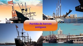 Partida de barcos antiguos Puerto de Málaga [upl. by Drofwarc348]