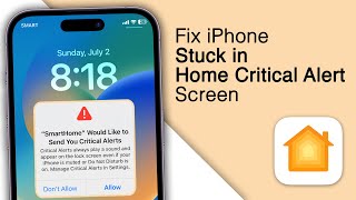 How to Fix iPhone Stuck in HOME Critical Alerts [upl. by Crosley584]