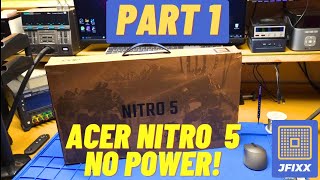 Acer Nitro 5 Laptop Repair  No power reboots 😫 [upl. by Anerdna]