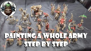 Ossified Undead army paint from start to finish [upl. by Bunny833]