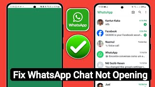 How to Fix WhatsApp chats Green amp Grey Screen Problem  WhatsApp chats Not Opening Green Screen [upl. by Culver949]