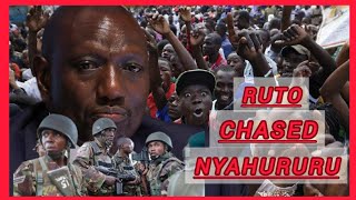 BREAKING Rutos NYAHURURU Convoy FORCED to DRIVE away as GEN Zs PROTESTORS Overpowers SECURITY Team [upl. by Thamora793]