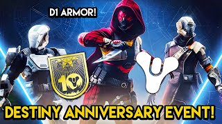 Destiny  10 YEAR ANNIVERSARY EVENT D1 Armor and Secret Chests [upl. by Thora]