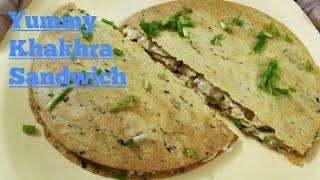 khakhra sandwich khakhra recipe [upl. by Anaerb761]