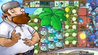 Plants vs Zombies Supervivencia Tejado Dia 1726  1736 Banderas [upl. by Shelton]