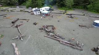 Pacheedaht Campground Port Renfrew BC [upl. by Nolyaw974]