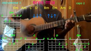 eres mia romeo santos guitar chords [upl. by Allimrac]