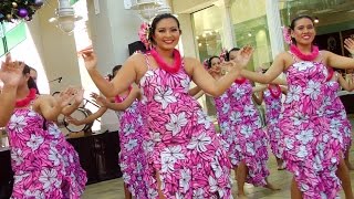 Traditional Hawaiian Hula Dance at Aloha Tower  LookIntoHawaiicom [upl. by Jarietta]