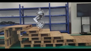 The wheel legged robot has challenged the climb [upl. by Arri]