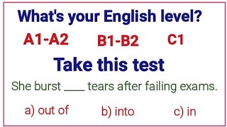 English Grammar Test ✍️📖 Whats your English level Can you pass this test [upl. by Ainatnas]