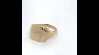 9ct Gold Square Signet Ring [upl. by Assyn]