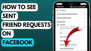 How to See Sent Friend Requests on Facebook 2023  Sent Friend Request List on Facebook [upl. by Hickie155]