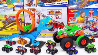 Hot Wheels Collection Unboxing Review ASMR  Hot Wheels City TRex Chomp Down [upl. by Lahcim773]