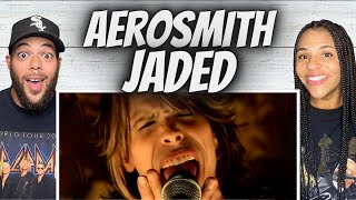 THE BOYS FIRST TIME HEARING Aerosmith  Jaded REACTION [upl. by Anayrb413]