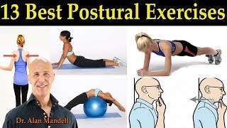 13 Best Postural Exercises for Forward Head Posture amp Rounded Shoulders  Dr Alan Mandell DC [upl. by Enirak]