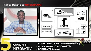 Italian Driving in Twi ¦ PANNELLI INTEGRATIVI ¦ Sdruccioleole ¦ Rallentamento amp more ¦ TWI GH 🇬🇭 [upl. by Ynamreg492]