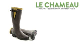 Le Chameau Vierzon Filson Tin Cloth Rubber Boots  Waterproof For Men [upl. by Adnalu]