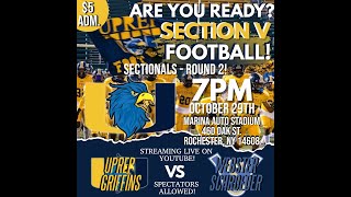 UPrep vs WebsterSchroeder —Section V Sectional Football Round 2  102921 [upl. by Arec]