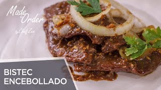 Bistec Encebollado  Stewed Steak with Onions  Dominican Recipes  Made To Order  Chef Zee Cooks [upl. by Katherin]