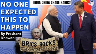 NO ONE EXPECTED INDIA CHINA TO SHAKE HANDS IN RUSSIA  First Time in 5 years [upl. by Ruomyes]