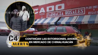 Presuntos extorsionadores amenazan local en mercado de Chimalhuacán disparan a las maquinitas [upl. by Rumilly]