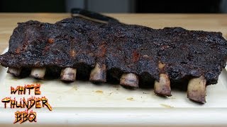 Beef Ribs  Easiest Smoked Beef Back Ribs Ever  White Thunder BBQ [upl. by Neret]