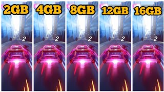 ASPHALT 9 RAM COMPARISON 2GB VS 4GB VS 8GB VS 12GB VS 16GB [upl. by Arahsal997]