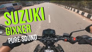 Suzuki Gixxer 155 pure riding sound  RAW [upl. by Camden618]