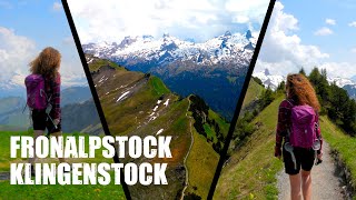 Stoos Ridge hike Fronalpstock to Klingenstock  Best Hikes Switzerland 4k [upl. by Valerian]