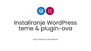 Instaliranje WP teme amp plugin ova  Hello WordPress Theme amp Elementor Pro [upl. by Meingolda748]