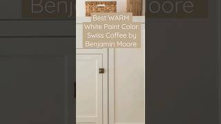 Best Warm White Paint Color SWISS COFFEE by Benjamin Moore ☕🤍 shorts whitepaint interiordesign [upl. by Anim704]